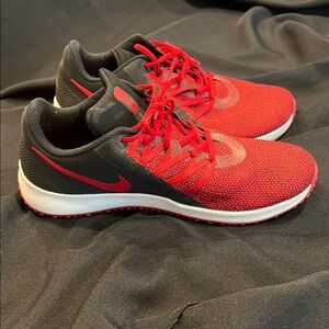Nike Red and Black Athletic Shoes